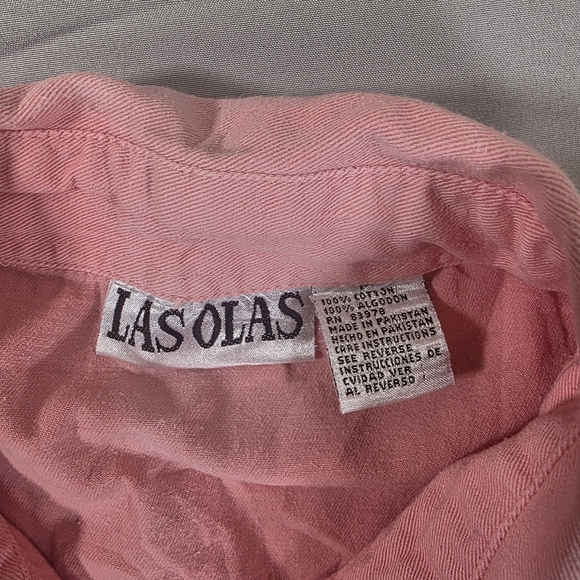Las Olas Pink Button Down Shirt for Women - Picture 2 of 9